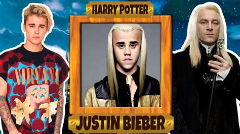 justin bieber transformation into harry potter characters celebrity transformation youtube