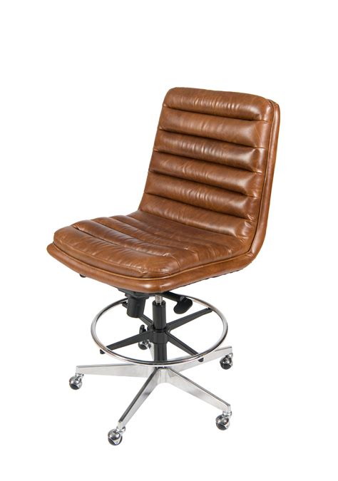 Executive Armless Leather Swivel Office Chair The Arrangement