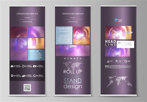 Premium Vector Roll Up Banner Stands