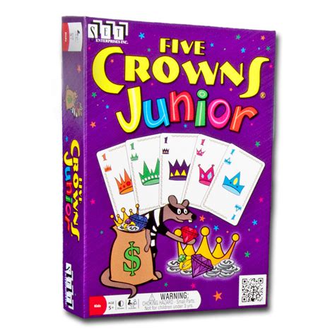It has original game play, but uses skills that you have obtained from playing your old favorites like hearts, spades and rummy. SET Enterprises Five Crowns Junior Card Game