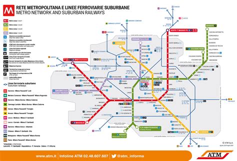 La Mappa Della Metropolitana Di Milano