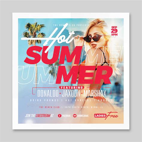 Summer Flyer Psd Template Ksioks