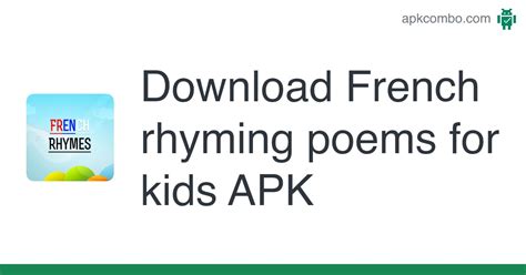 French Rhyming Poems For Kids Apk Android App Free Download