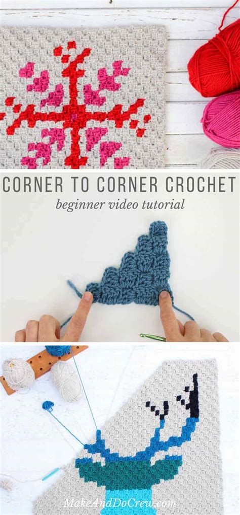 How To Corner To Corner Crochet Video Tutorial All The C2c Basics