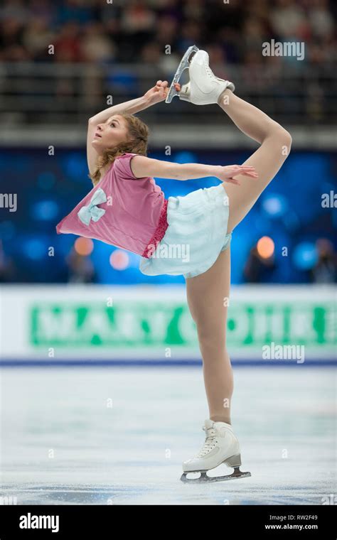 Laurine Lecavelier From France During 2018 European Figure Skating