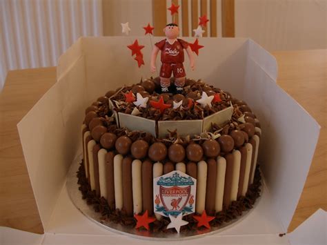 Liverpool cake birthday fc football happy cakes fondant soccer supporters 50th party guide serving boy. Liverpool chocolate cake for Jack age 10 | Flickr - Photo ...