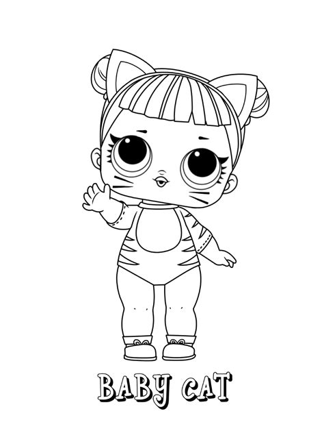 Lol Surprise Doll Coloring Pages Printable