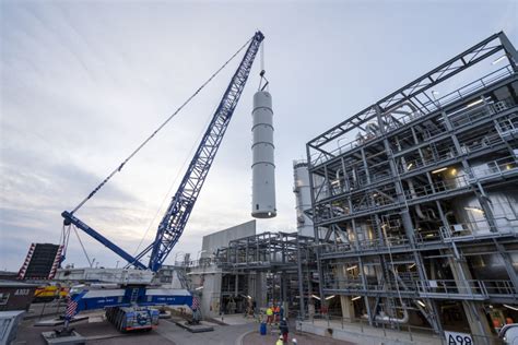 Three Large Liebherr Mobile Cranes Complete Complex Job At A Chemical