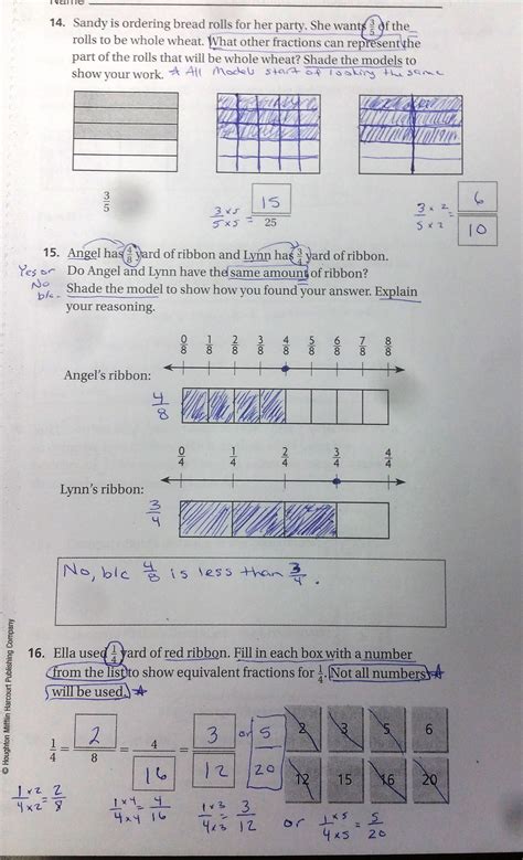 Hmh go math!, grade 5 go math: Go Math Grade 5 Answer Key Homework Book Chapter 5 ...