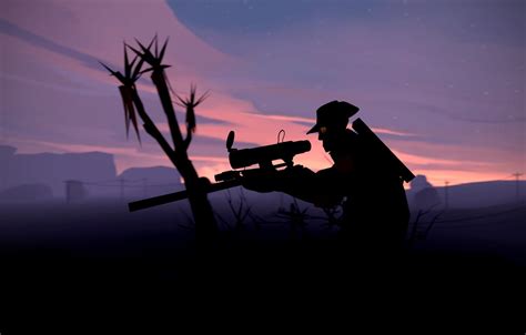 Download Photo Wallpaper Night Sniper Night Team Fortress Team