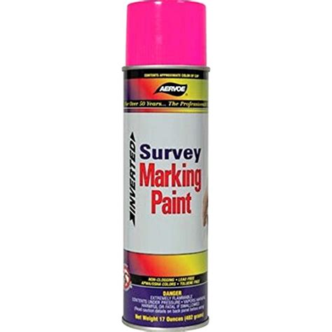 Aervoe Industries 17 Oz Fluorescent Pink Inverted Survey Marking Spray