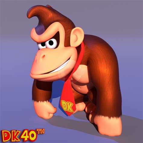 Slamfunkus Donkey Kong 3d Model 40th Anniversary Posters