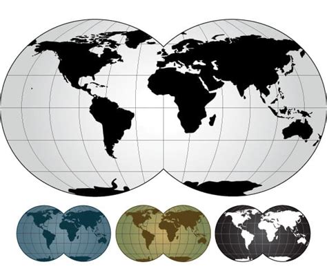 Simple World Map Vector Illustration