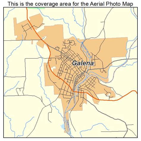 Aerial Photography Map Of Galena Il Illinois