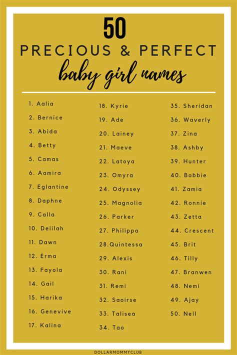 Finding The Perfect Name For Your Soon To Be Born Daughter Can Be Hard