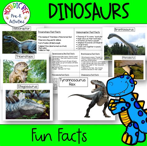Dinosaur Fun Facts Nbprekactivities