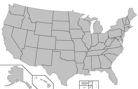 Fileblank Map Of The United Statespng Wikimedia Commons