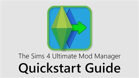 The Sims 4 Ultimate Mod Manager Quickstart Guide Youtube