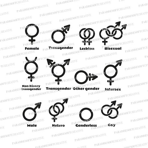 Gender Symbols Svg Transgender Pride Lgtb Svg Sexual Etsy Uk