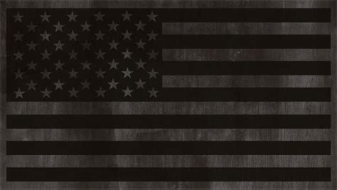 Distressed Black And Gray American Flag Decal Sticker 71