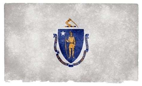 Massachusetts Grunge Flag Free Photo