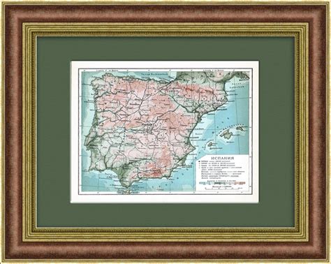 Гугл карта португалии с улицами. Испания и Португалия, старинная карта купить в галерее ...