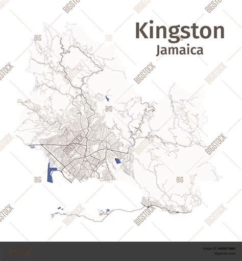 Kingston Vector Map Vector And Photo Free Trial Bigstock