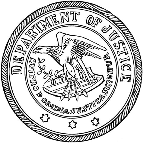 Seal Of The Department Of Justice Clipart Etc