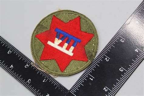 Us 7th Army Corps Patch Ww2 Usp292 Time Traveler Militaria