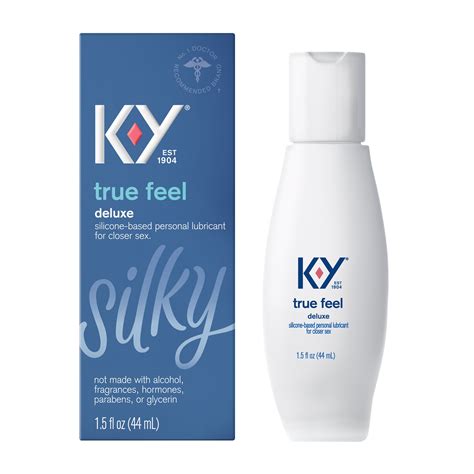 k y true feel lube personal lubricant silicone based formula safe to use with condoms for