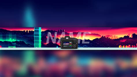 Free Camera Youtube Banner Template 5ergiveaways