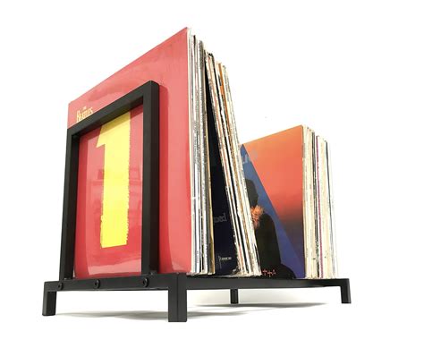 Buy Vinyl Hifi Premium Vinyl Record Storage Black Fits 110 Albums