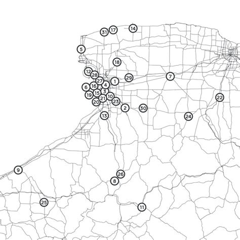 Western New York Breweries Printable Map 16x20 Etsy Ireland