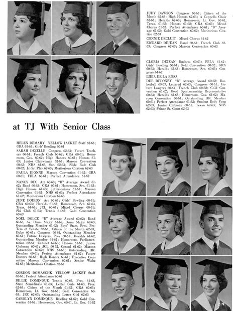 The Yellow Jacket Yearbook Of Thomas Jefferson High School 1963