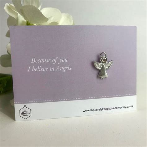 Because Of You I Believe In Angels Angel Pin I Believe In Angels