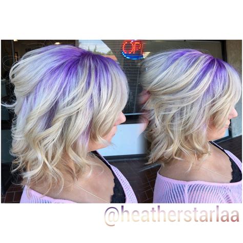 Pastel Purple Shadow Root Blonde Hair Lavender Hair Lavender Shadow