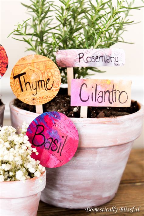 Anthropologie Upcycled Herb Garden Markers