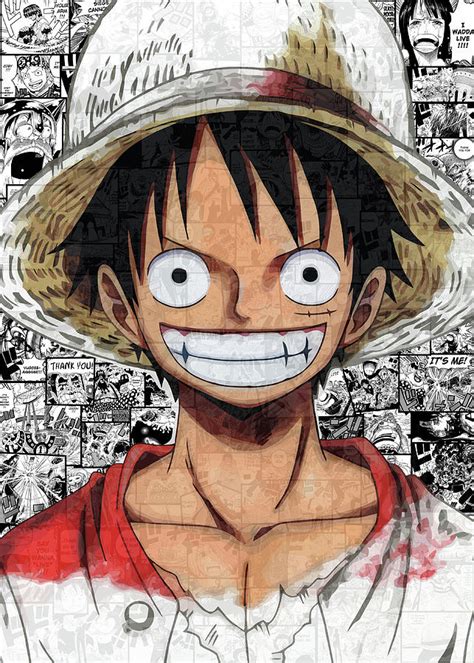 Luffy Mugiwarra One Piece Digital Art By Toufik Kessab