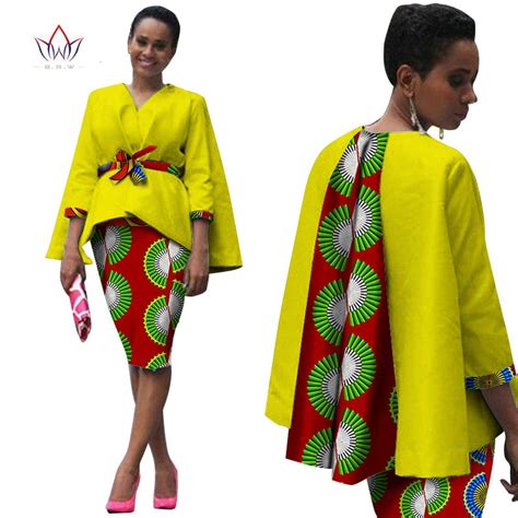 Africa Style Women African Clothing Two Piece Set Dress Suit For Women