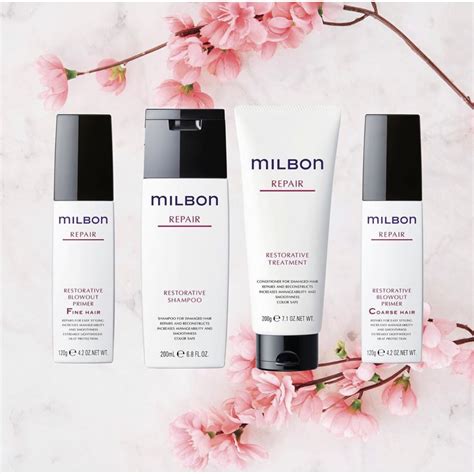Milbon smoothing treatment coarse hair conditioner 7.1oz. Global Milbon Repair shampoo 200ml | Shopee Singapore