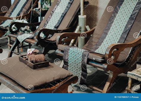 Massage Chair In Spa Wellness Center Stock Image Image Of Hotel
