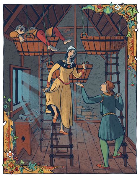 Illustrated Canterbury Tales On Behance Canterbury Tales Classic