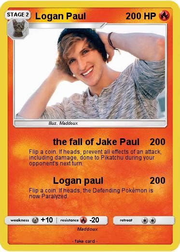 This wasn't your average pokémon card, though. Pokémon Logan Paul 16 16 - the fall of Jake Paul - My Pokemon Card