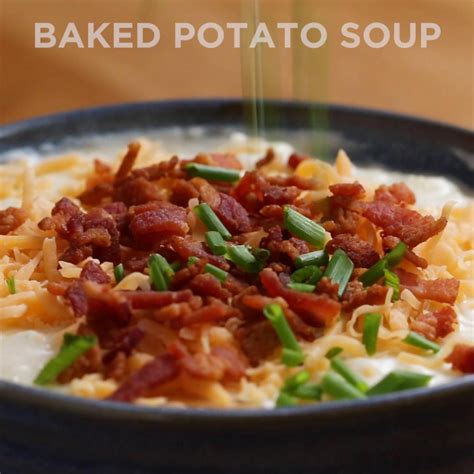How long do you bake russet potatoes in the oven? Loaded Baked Potato Soup Recipe by Tasty | Recipe | Baked potato soup recipe, Potato soup recipe ...