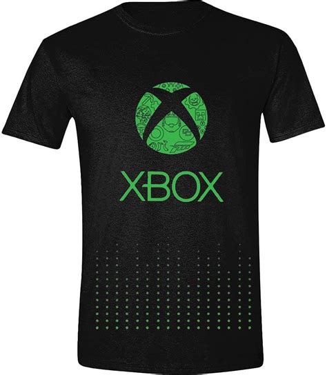Tee Shack Black Microsoft Xbox One 360 Logo Oficial Camiseta Para