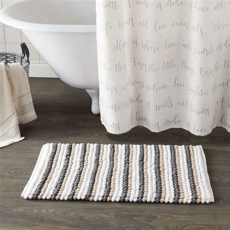 The bathroom is the perfect place to experiment with your home style, and bath mats and bathroom rugs are an easy, inexpensive way to play with pattern and color. SKL Home Roseville Bath Rug, 20" x 30" - Walmart.com - Walmart.com