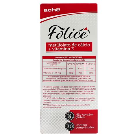 Comprar Folice Com 30 Comprimidos Ache Drogaria Net