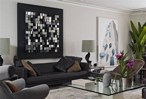 You can jazz up the walls in the living room, to make them extra special with these beautiful living room paint ideas. Contemporary wall decorations for living room with metal ...