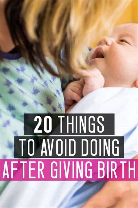 Check spelling or type a new query. What NOT To Do After Giving Birth - Mommy on Purpose