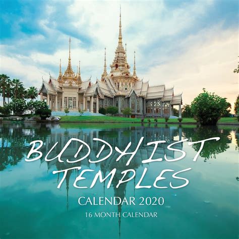 Buddhist Temples Calendar 2020 16 Month Calendar Paperback